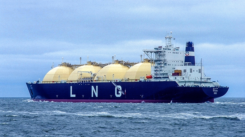 LNG carrier vessel at sea